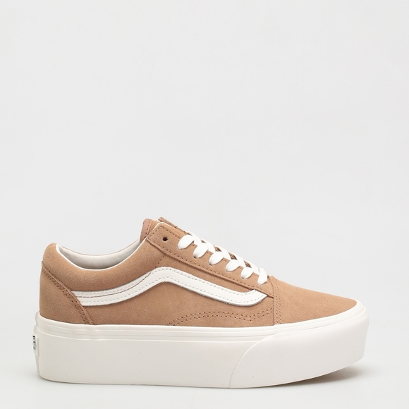 tan vans platform